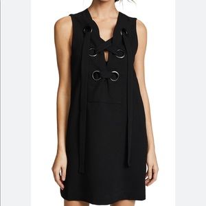 BNWT English factory lace up front dress